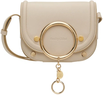 See By Chloé Beige Mara Small Crossbody Bag In 24h Cement Beige