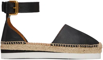 See By Chloé Black Glyn Espadrilles In 999 Black