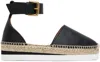 See By Chloé Black Glyn Espadrilles In 999-black