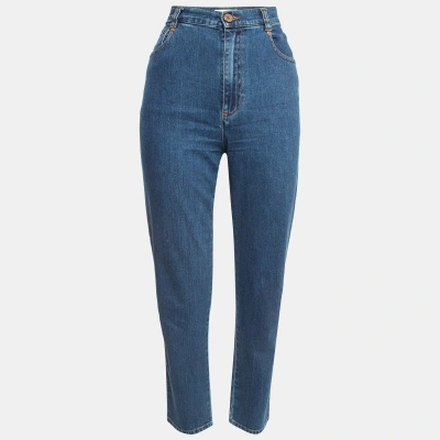 Pre-owned See By Chloé Blue Denim High Rise Shady Cobalt Jeans M Waist 28''