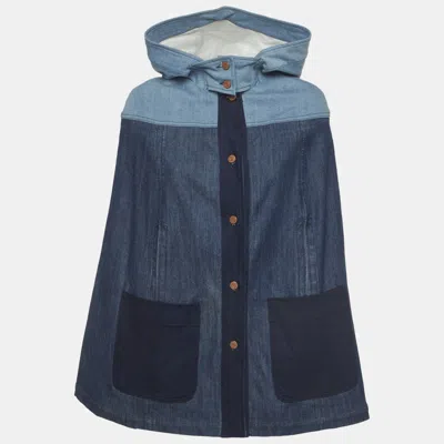 Pre-owned See By Chloé Blue Denim Hooded Cape S