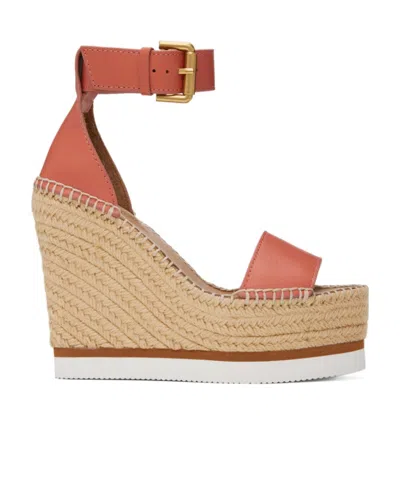 See By Chloé Buckle High-heeled Sandals In Nude