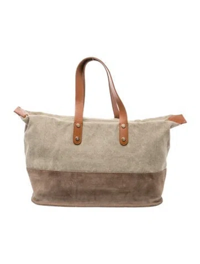 Pre-owned See By Chloé Canvas Top Handle Bag In Brown