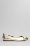 SEE BY CHLOÉ CHANY BALLET FLATS IN GOLD LEATHER