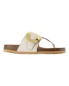 See By Chloé Mules Chany Fussbett - See By Chloe - Cuir - Naturel In White