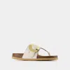 See By Chloé Mules Chany Fussbett - See By Chloe - Cuir - Naturel In Beige