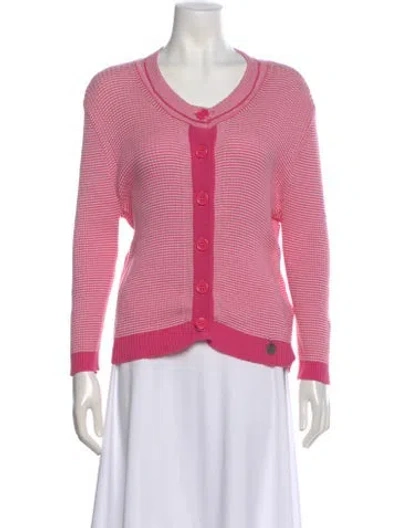 Pre-owned See By Chloé Colorblock Pattern Scoop Neck Sweater In Pink