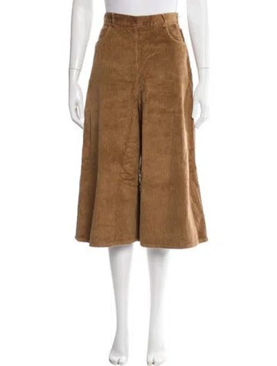 Pre-owned See By Chloé Corduroy Wide Leg Pants In Brown