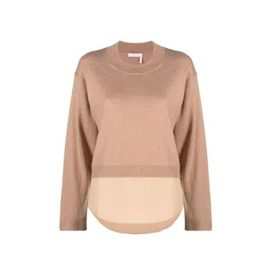 SEE BY CHLOÉ COTTON AND WOOL SWEATER