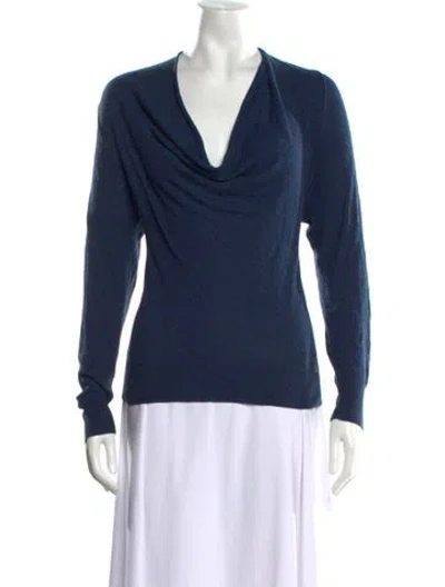 Pre-owned See By Chloé Cowl Neck Sweater In Blue