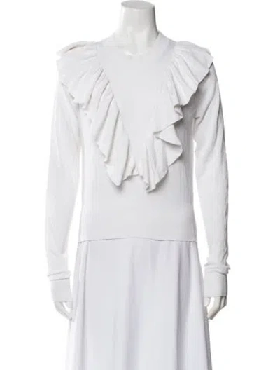 Pre-owned See By Chloé Cowl Neck Sweater In White