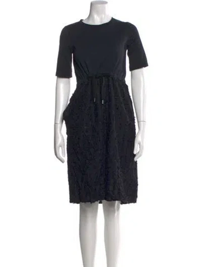 Pre-owned See By Chloé Crew Neck Knee-length Dress In Black
