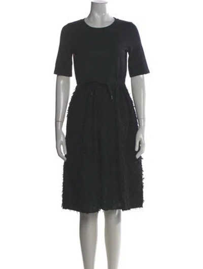 Pre-owned See By Chloé Crew Neck Knee-length Dress In Black