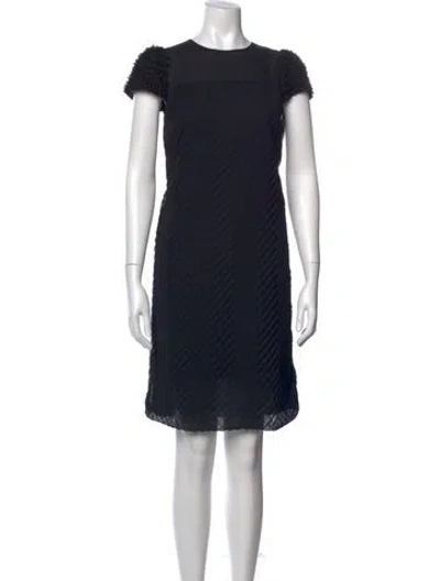 Pre-owned See By Chloé Crew Neck Knee-length Dress In Black