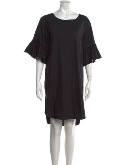 Pre-owned See By Chloé Crew Neck Knee-length Dress In Black