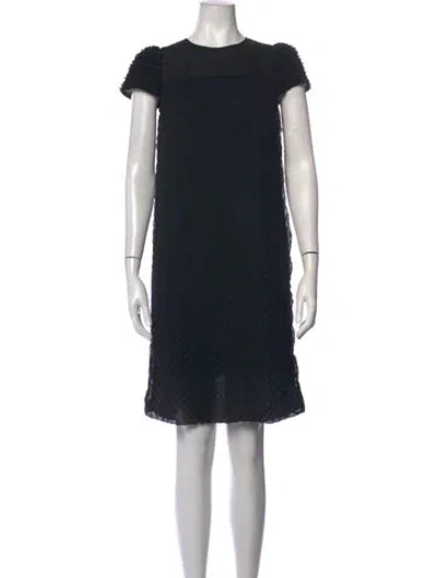 Pre-owned See By Chloé Crew Neck Knee-length Dress In Black