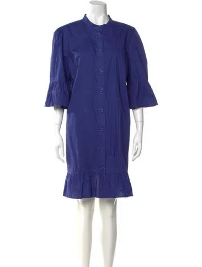 Pre-owned See By Chloé Crew Neck Knee-length Dress In Blue