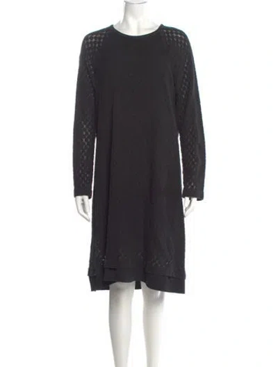 Pre-owned See By Chloé Crew Neck Knee-length Dress In Gray