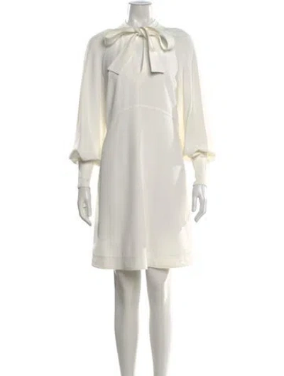 Pre-owned See By Chloé Crew Neck Knee-length Dress In White