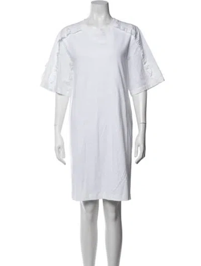 Pre-owned See By Chloé Crew Neck Knee-length Dress In White