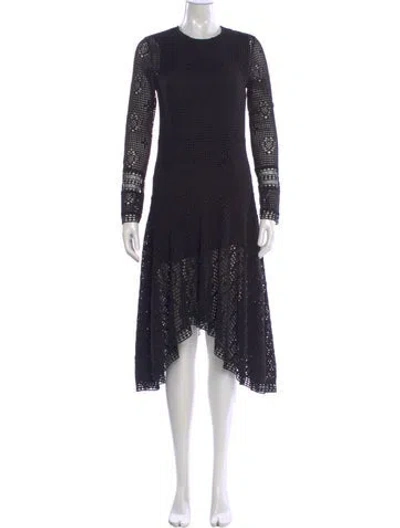 Pre-owned See By Chloé Crew Neck Long Dress In Blue