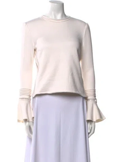 Pre-owned See By Chloé Crew Neck Long Sleeve Sweatshirt In Neutral