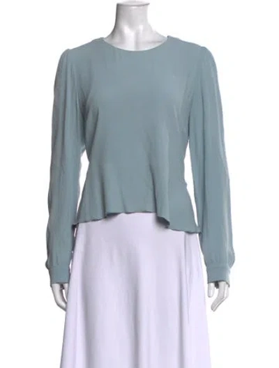 Pre-owned See By Chloé Crew Neck Long Sleeve Top In Blue