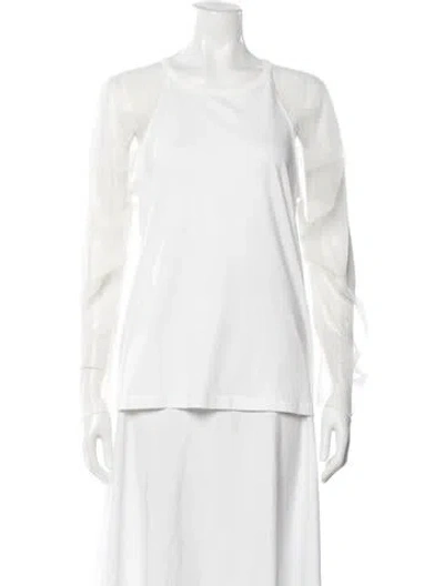 Pre-owned See By Chloé Crew Neck Long Sleeve Top In Neutrals