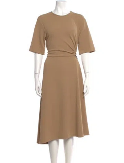 Pre-owned See By Chloé Crew Neck Midi Length Dress In Neutral