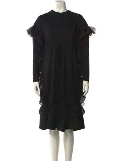 Pre-owned See By Chloé Crew Neck Mini Dress In Black