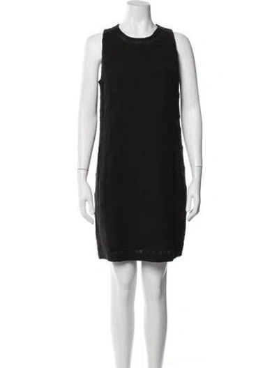 Pre-owned See By Chloé Crew Neck Mini Dress In Black