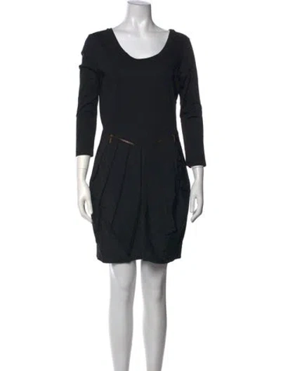 Pre-owned See By Chloé Crew Neck Mini Dress In Black