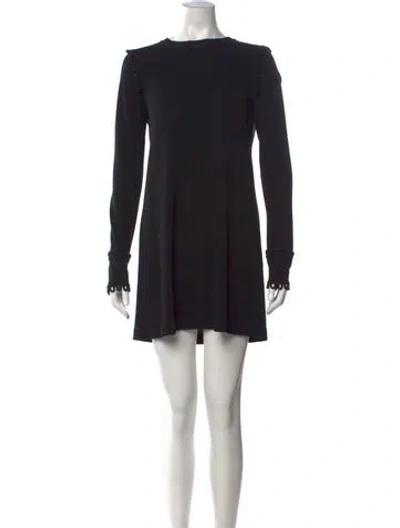 Pre-owned See By Chloé Crew Neck Mini Dress In Black