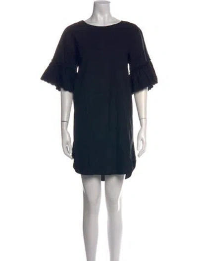 Pre-owned See By Chloé Crew Neck Mini Dress In Black