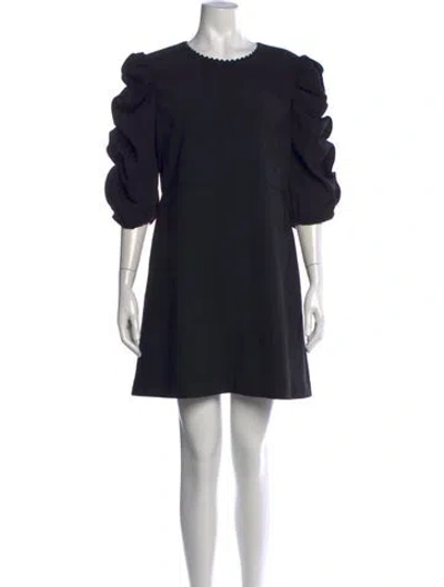 Pre-owned See By Chloé Crew Neck Mini Dress In Blue