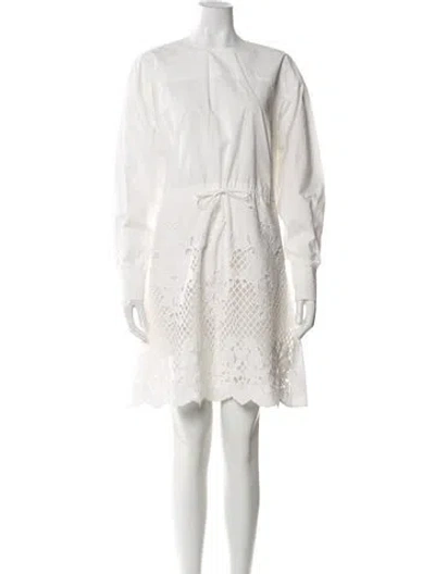 Pre-owned See By Chloé Crew Neck Mini Dress In Neutral