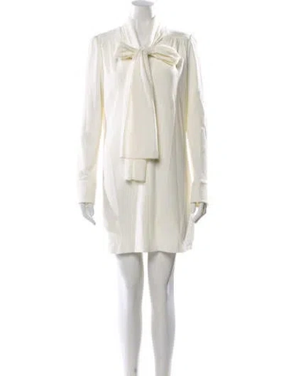 Pre-owned See By Chloé Crew Neck Mini Dress In Neutral