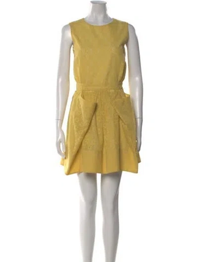 Pre-owned See By Chloé Crew Neck Mini Dress In Neutral