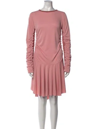 Pre-owned See By Chloé Crew Neck Mini Dress In Pink