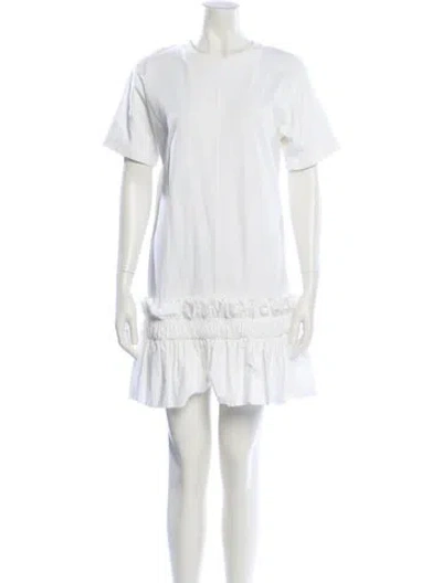 Pre-owned See By Chloé Crew Neck Mini Dress In White