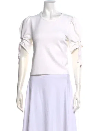 Pre-owned See By Chloé Crew Neck Short Sleeve Top In Neutral