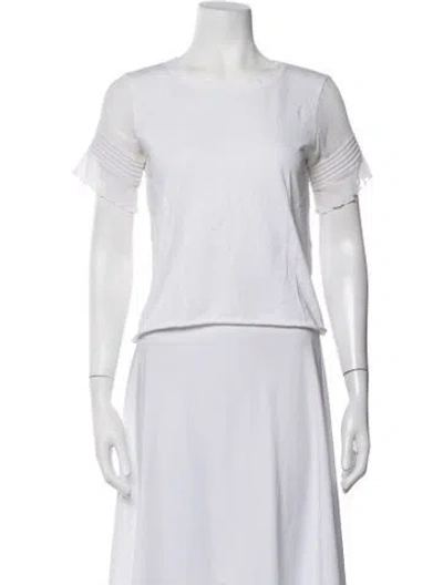 Pre-owned See By Chloé Crew Neck Short Sleeve Top In Neutrals