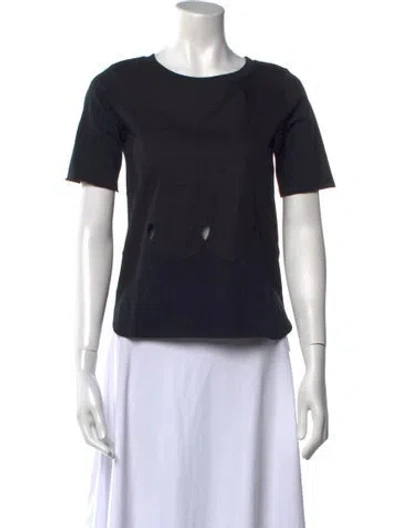 Pre-owned See By Chloé Crew Neck Short Sleeve T-shirt In Black