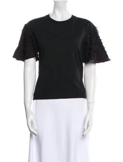 Pre-owned See By Chloé Crew Neck Short Sleeve T-shirt In Black