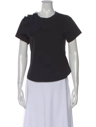 Pre-owned See By Chloé Crew Neck Short Sleeve T-shirt In Black