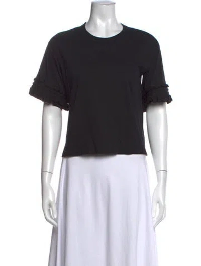 Pre-owned See By Chloé Crew Neck Short Sleeve T-shirt In Black