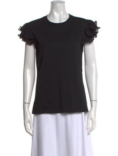 Pre-owned See By Chloé Crew Neck Short Sleeve T-shirt In Black
