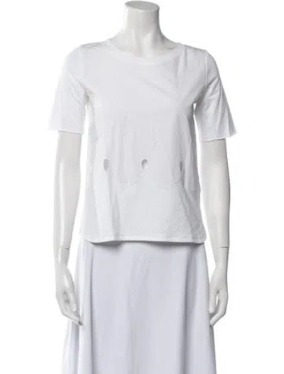 Pre-owned See By Chloé Crew Neck Short Sleeve T-shirt In White