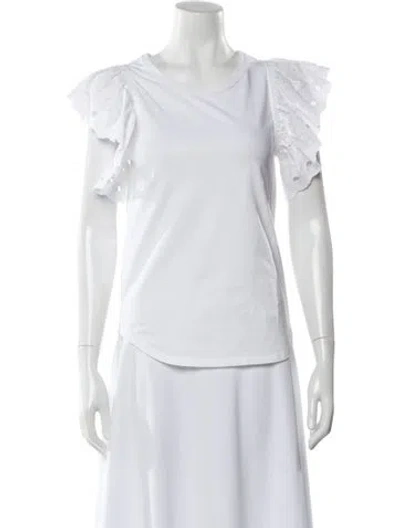 Pre-owned See By Chloé Crew Neck Short Sleeve T-shirt In White