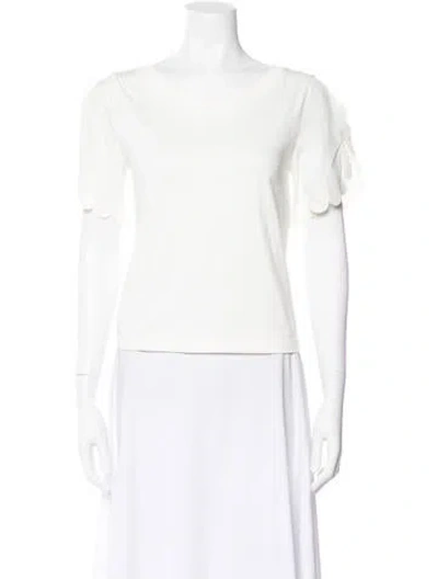 Pre-owned See By Chloé Crew Neck Short Sleeve T-shirt In White